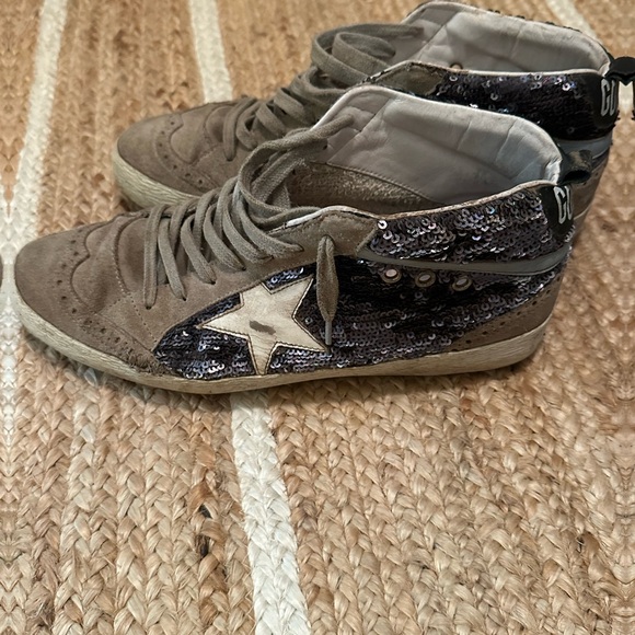 Golden goose midstars- sequin, blue, and pink - Picture 5 of 8